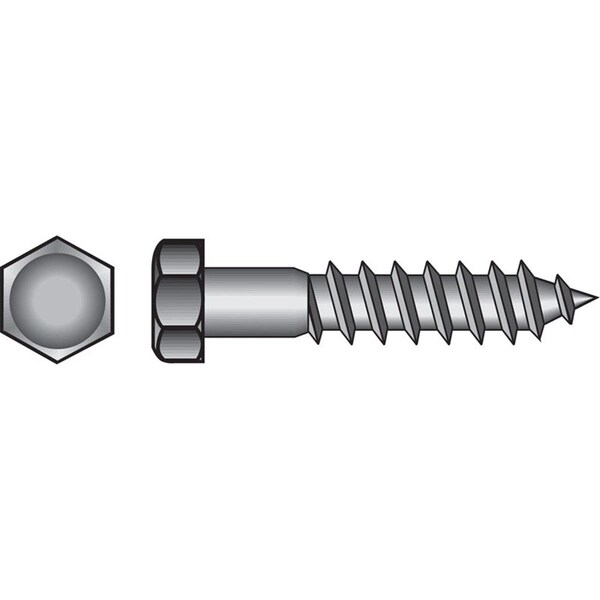 Aceds 0.38 x 1.5 in. Hex Lag Screw Zinc 57231 - main